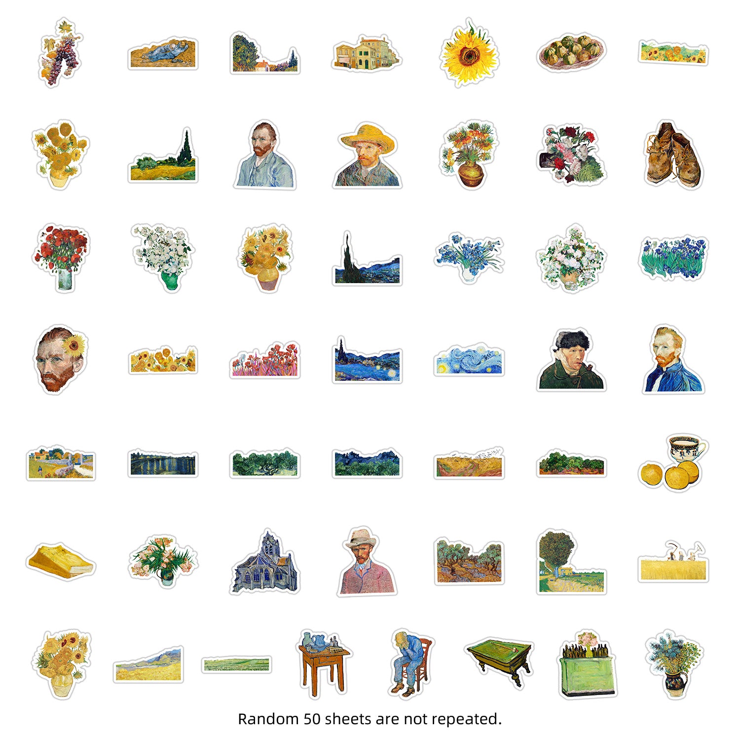 Wholesale 50 cartoon graffiti stickers waterproof decorative stickers